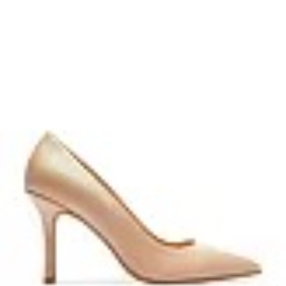 Coach Samantha leather pointed stiletto pumps in Pale Blush NWOT - Picture 2 of 12